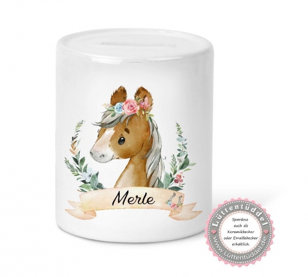 Fohlen Pony Wechselwäsche Beutel Wechselkleidung Name (personalisiert) Kindergarten Wunschname KITA Kindergarten Einschulung Lüttentüddel®